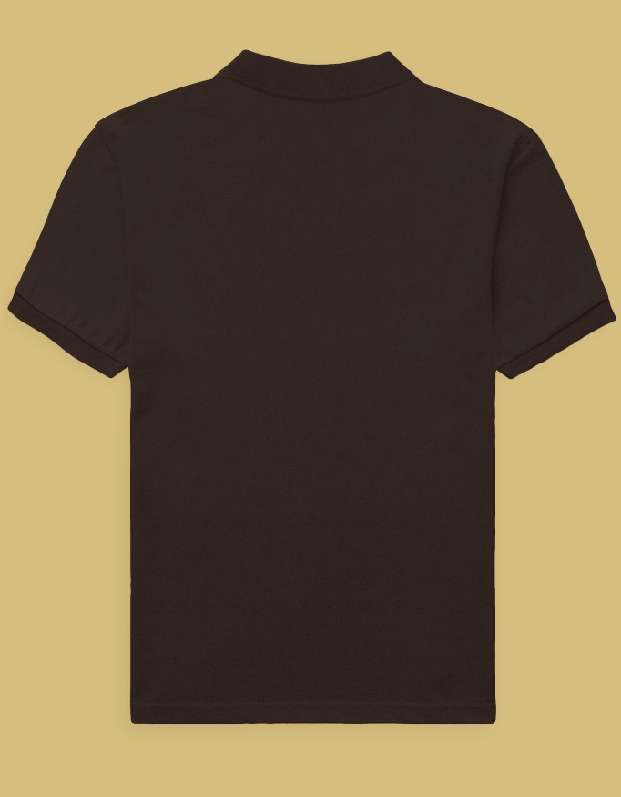 Larcio Royale Fit Polo – Coffee Brown | Premium Cotton