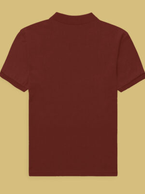 Larcio Royale Fit Polo – Brick Red | Premium Cotton